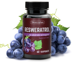 Resveratrol — naturalny ekstrakt ze skórek z winogron (60 kaps) Skoczylas