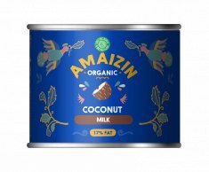 COCONUT MILK - NAPÓJ KOKOSOWY BEZ GUMY GUAR (17 % TŁUSZCZU) BIO 200 ml (KARTON) - AMAIZIN