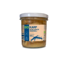 KARP W GALARECIE MIODOWEJ BIO 300 g (SŁOIK) - RYBY Z SERCA NATURY