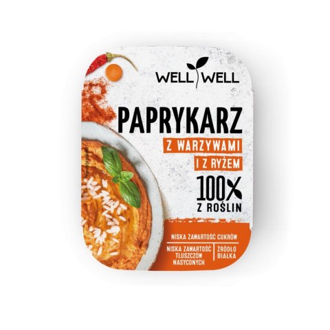 PAPRYKARZ ROŚLINNY Z WARZYWAMI I RYŻEM 115 g - WELL WELL