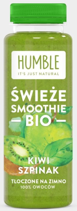 Przecena SMOOTHIE JABŁKO - MANGO - SZPINAK - KIWI TŁOCZONE NA ZIMNO 250 ml - HUMBLE