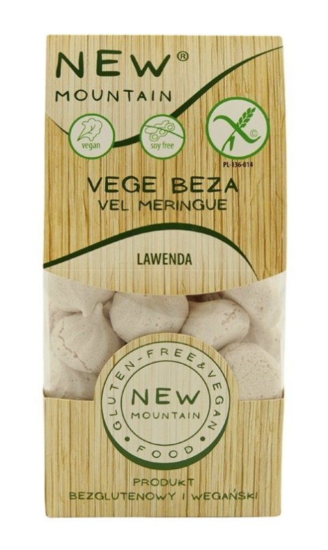 BEZY WEGAŃSKIE LAWENDOWE BEZGLUTENOWE 50 g - NEW MOUNTAIN