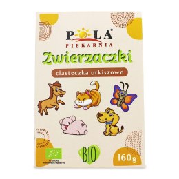 CIASTKA KRUCHE ORKISZOWE ZWIERZACZKI BIO 160 g - POLA (NA ZAMÓWIENIE)