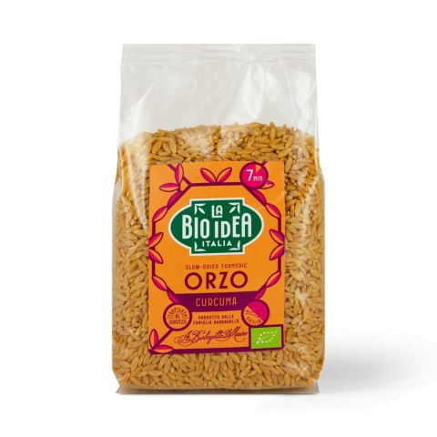 MAKARON (ORZO Z KURKUMĄ I CZARNYM PIEPRZEM) BIO 400 g - LA BIO IDEA