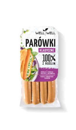 PARÓWKI ROŚLINNE KLASYCZNE 200 g - WELL WELL