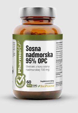 SOSNA NADMORSKA EKSTRAKT 95% OPC BEZGLUTENOWY 60 KAPSUŁEK - PHARMOVIT (CLEAN LABEL)