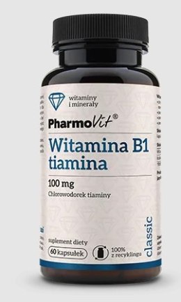 WITAMINA B1 (100 mg) BEZGLUTENOWA 60 KAPSUŁEK - PHARMOVIT (CLASSIC)