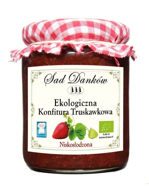 TRUSKAWKA 80 % Z CUKREM TRZCINOWYM BIO 270 g - SAD DANKÓW