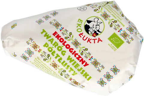 TWARÓG WIEJSKI KLINEK PÓŁTŁUSTY BIO (około 0,25 kg) - EKO ŁUKTA